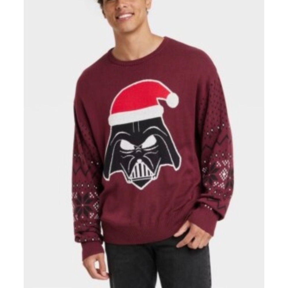 Disney 100 Darth Vader Santa Hat Ugly Christmas Sweater XXL